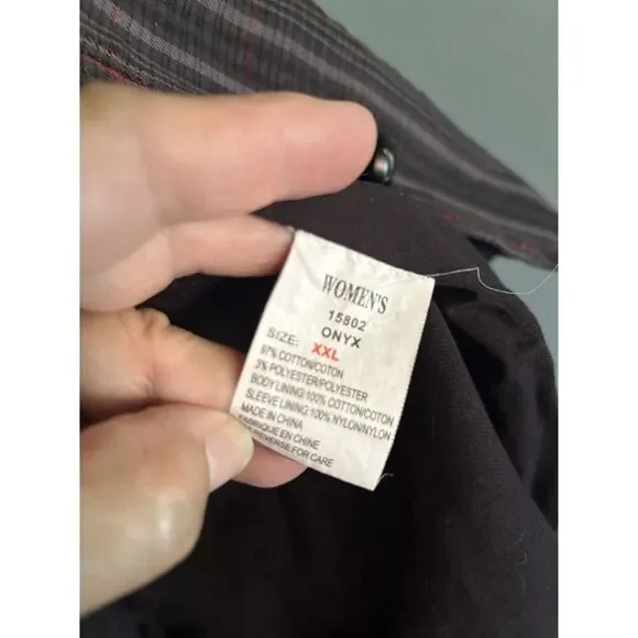 Woolrich Women's XL Plaid Blazer Jacket. Made In China - Picture 7 of 7